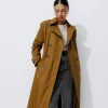 Promod Trench uni ceinturé Femme - Camel Clearance