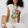 Promod T-shirt à message Femme - Imprimé écru Impriméécru Clearance
