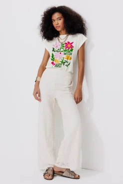 Promod T-shirt à message Femme - Imprimé écru Impriméécru Clearance