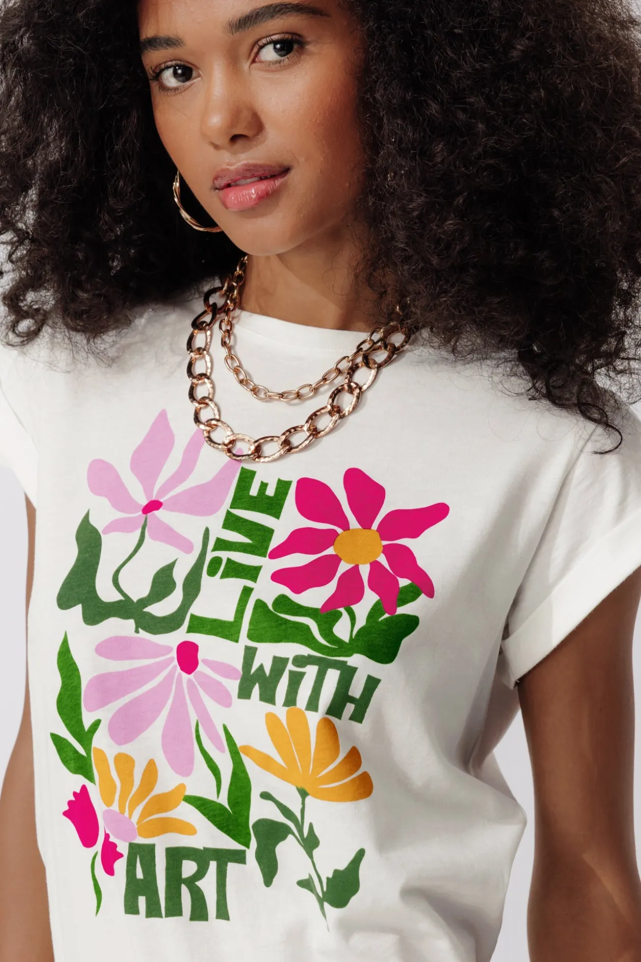 Promod T-shirt à message Femme - Imprimé écru Impriméécru Clearance