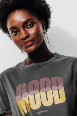Promod T-shirt à message Femme - Imprimé multicolore Imprimémulticolore Cheap