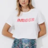 Promod T-shirt à message sequins - Imprimé écru Impriméécru Store