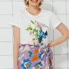 Promod T-shirt à motif Femme - Imprimé écru Impriméécru Best Sale