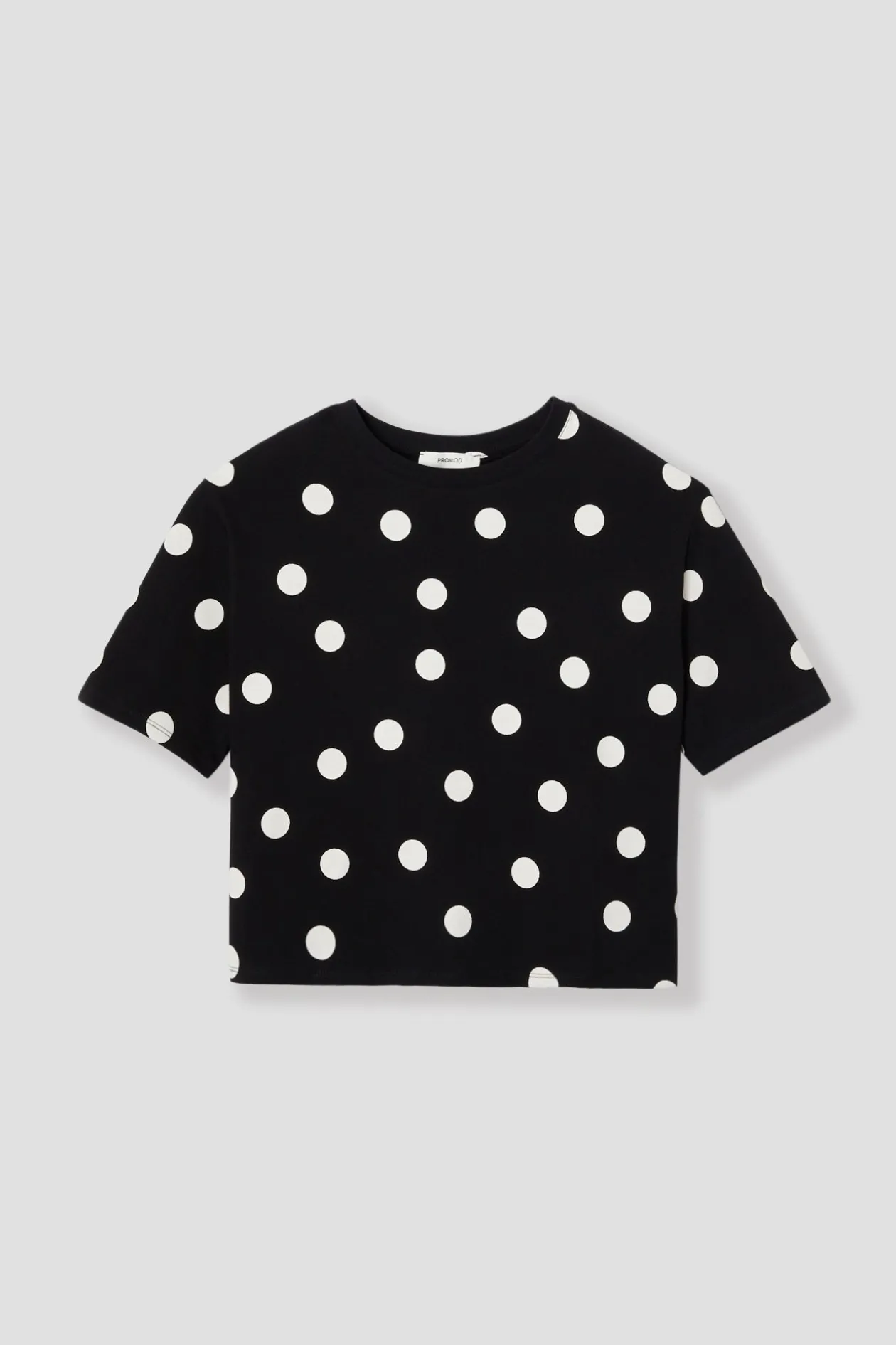 Promod T-shirt à pois Femme - Imprimé noir Impriménoir Fashion
