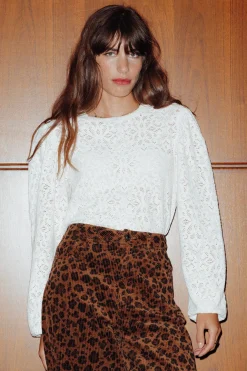 Promod T-shirt ajouré Femme - Beige Online