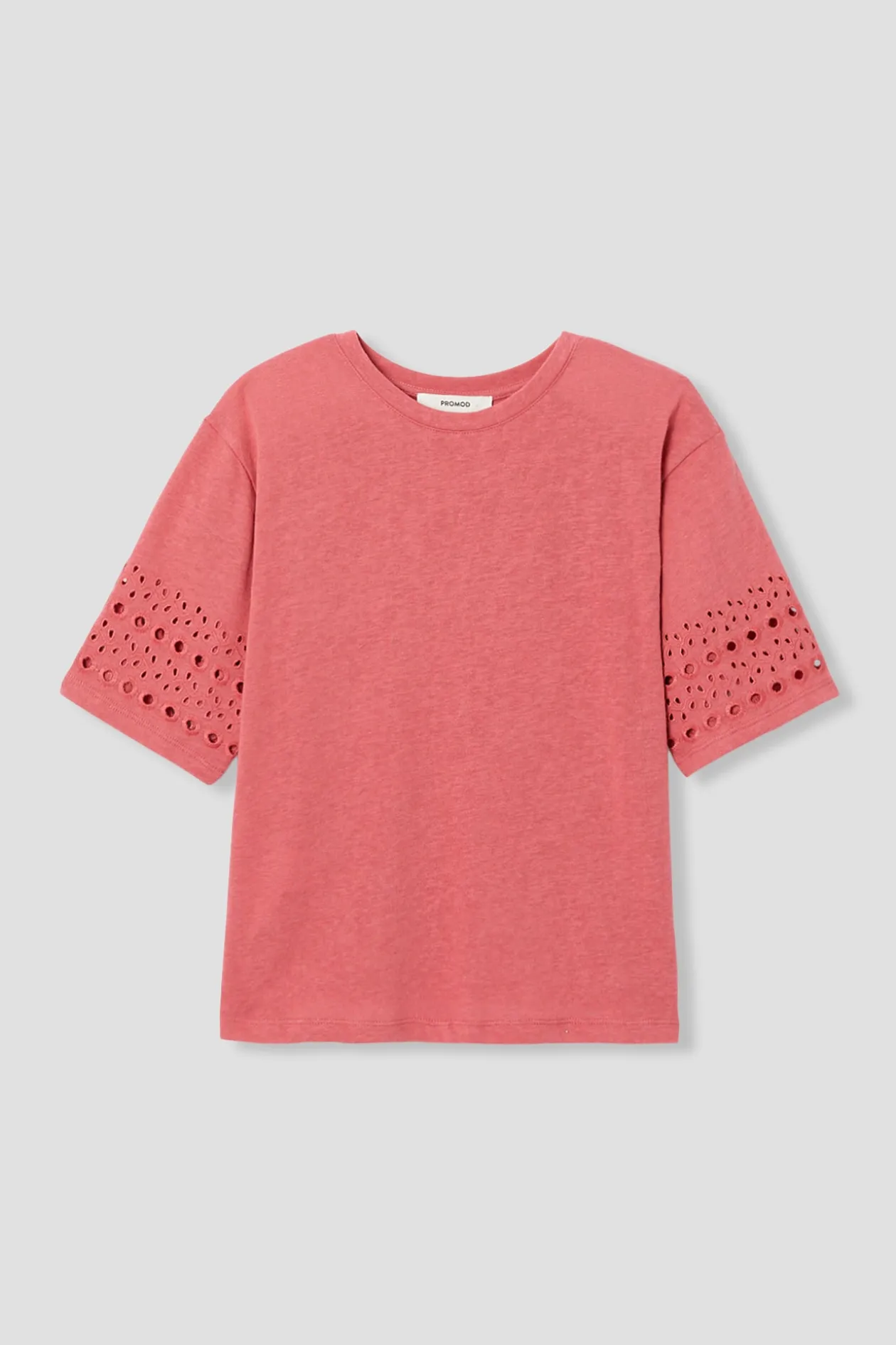 Promod T-shirt broderie anglaise - Vieux rose Vieuxrose Store