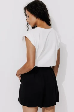 Promod T-shirt broderie cœur Femme - Ecru Hot