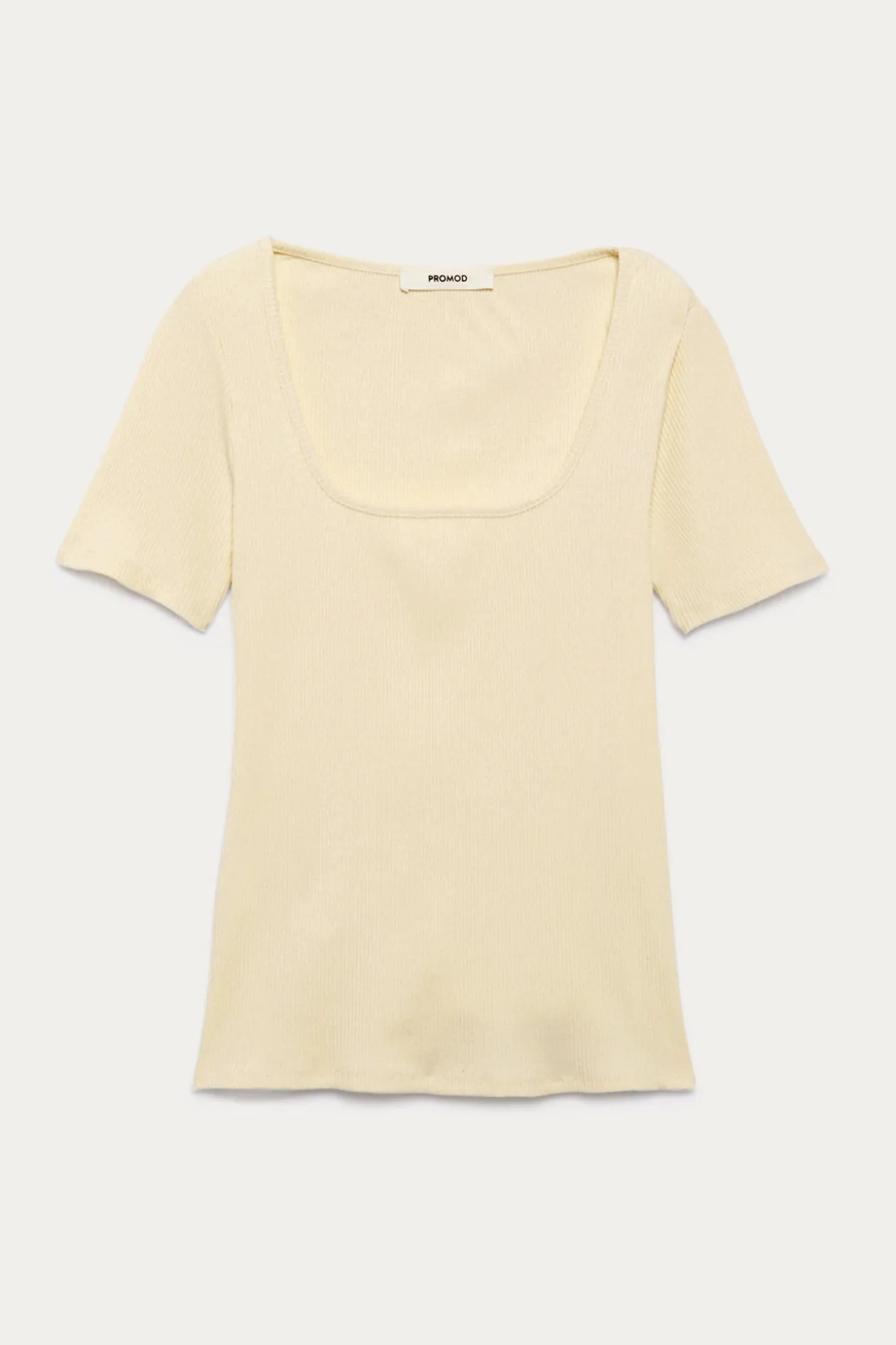 Promod T-shirt col carré Femme - Beige Best Sale