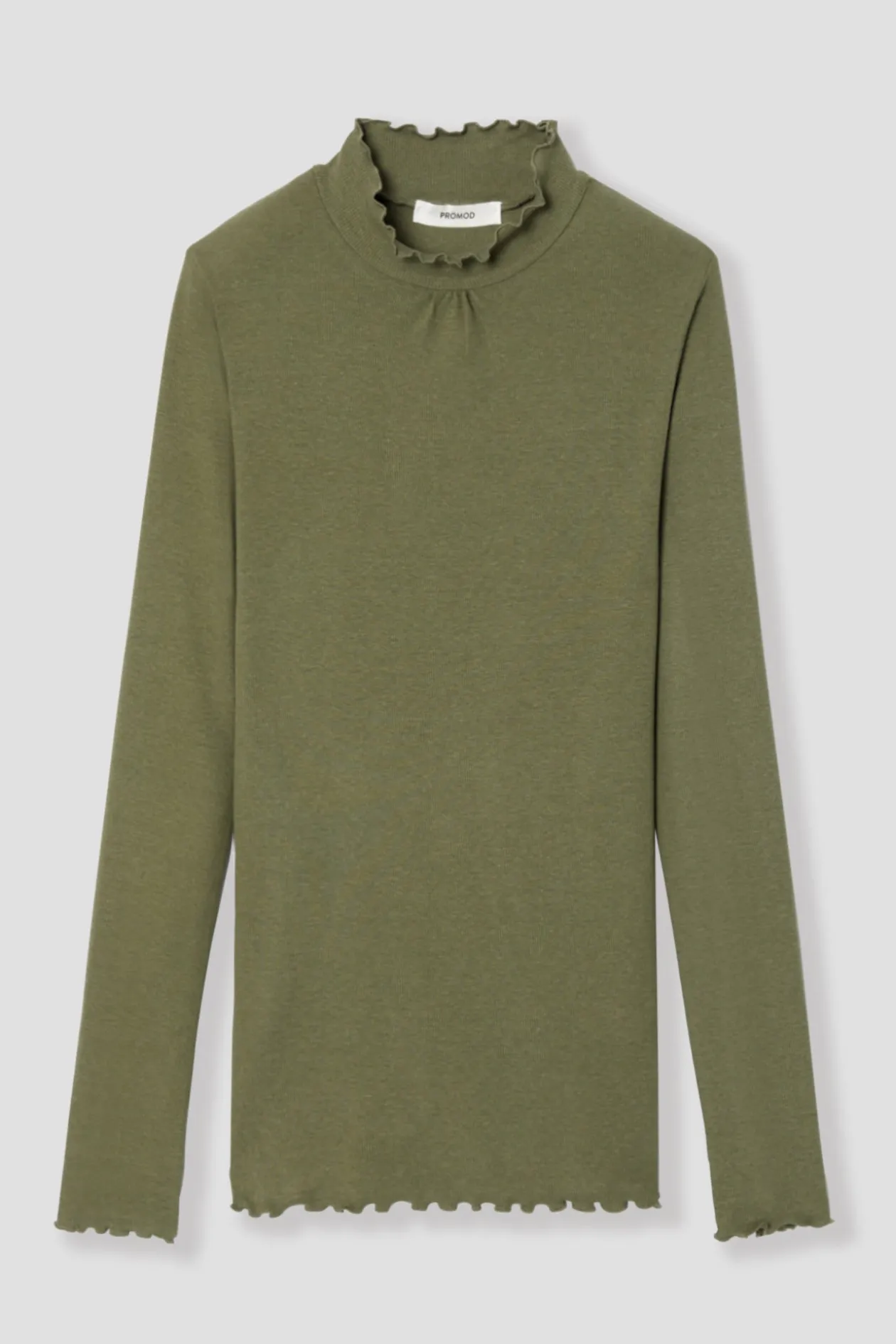 Promod T-shirt col montant Femme - Kaki New