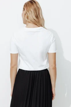 Promod T-shirt col rond éco-conçu - Blanc Online