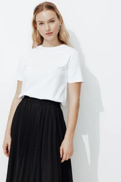 Promod T-shirt col rond éco-conçu - Blanc Online