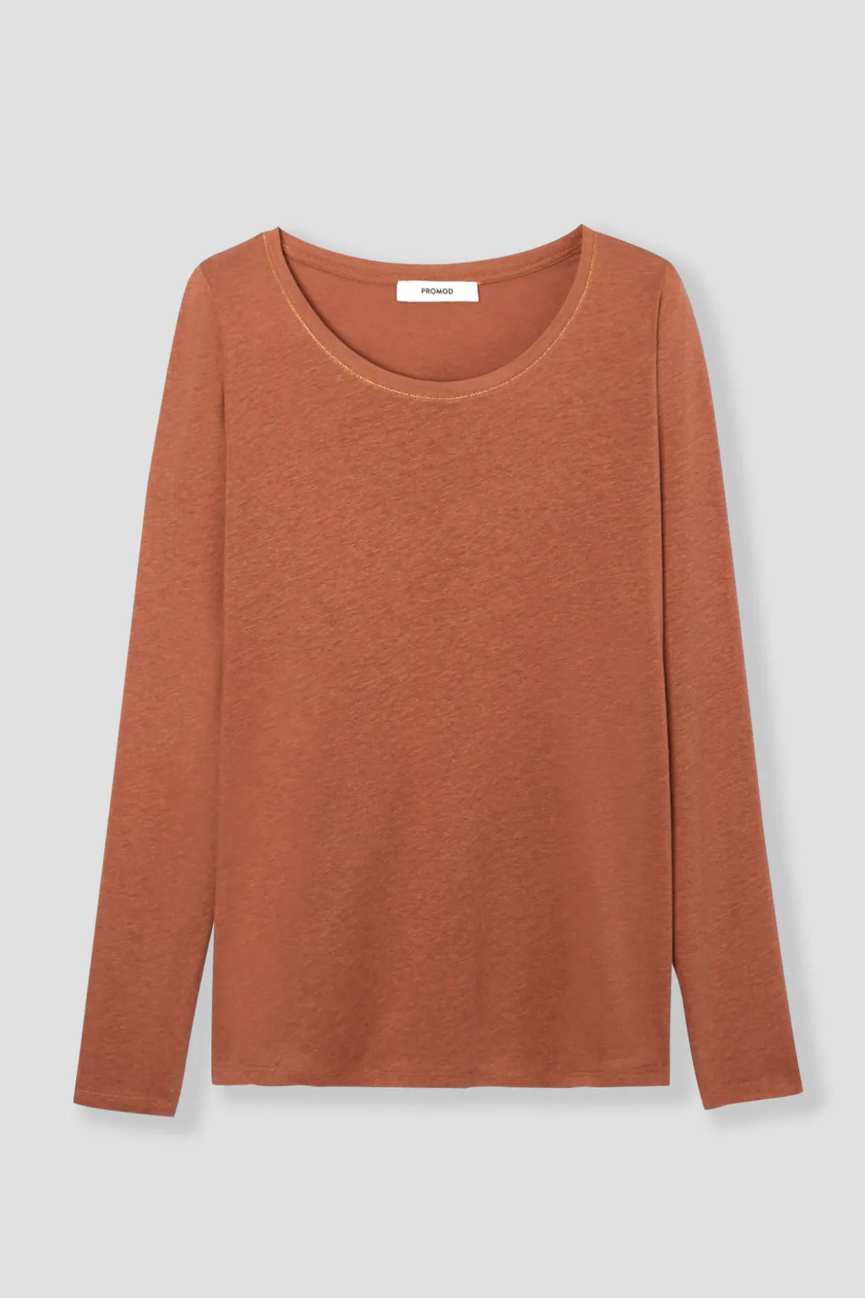 Promod T-shirt col rond Femme - Rose des sables Rosedessables Store