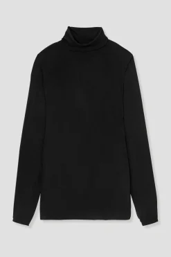 Promod T-shirt col roulé Femme - Noir Outlet