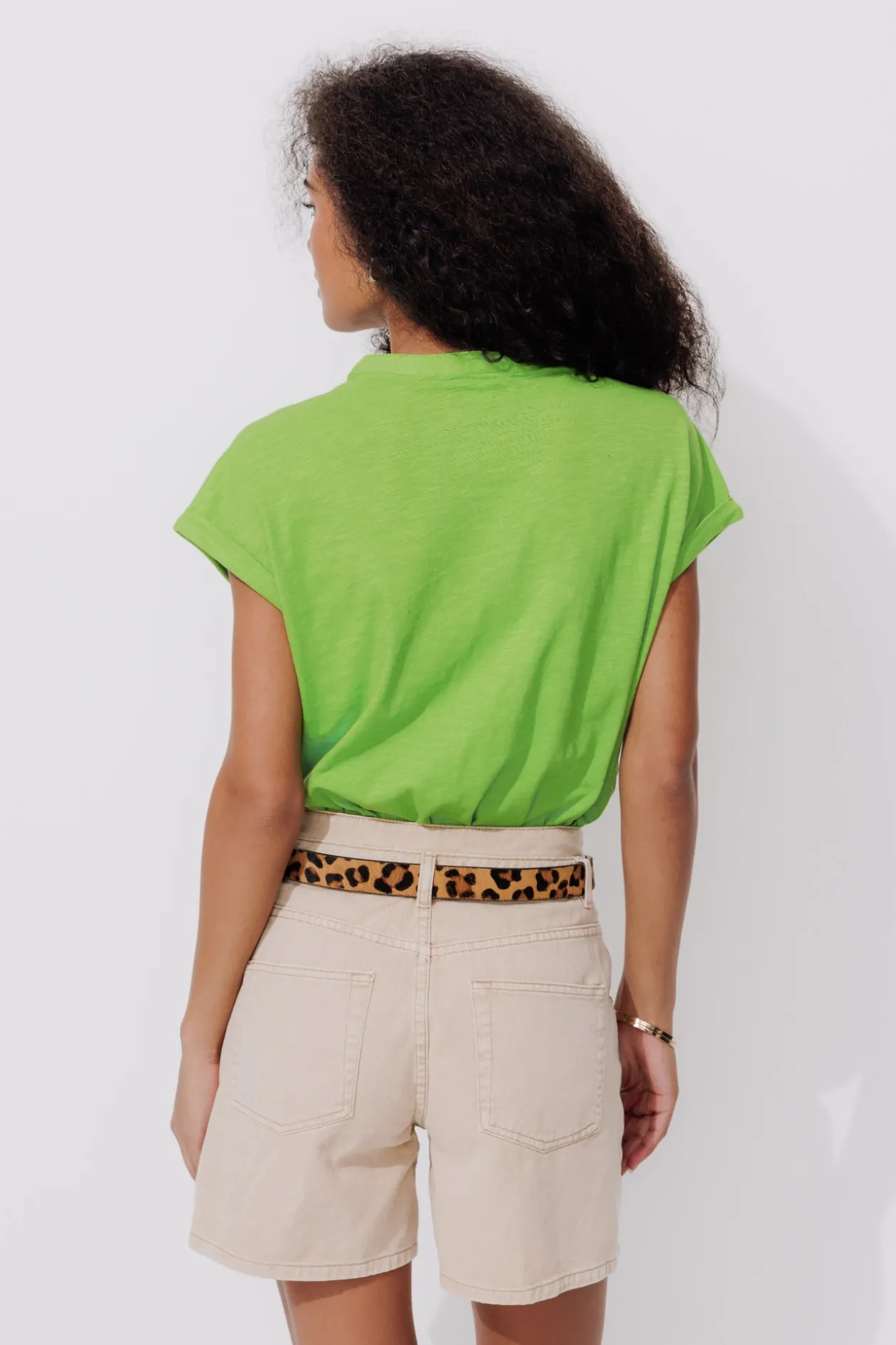 Promod T-shirt col tunisien Femme - Vert New