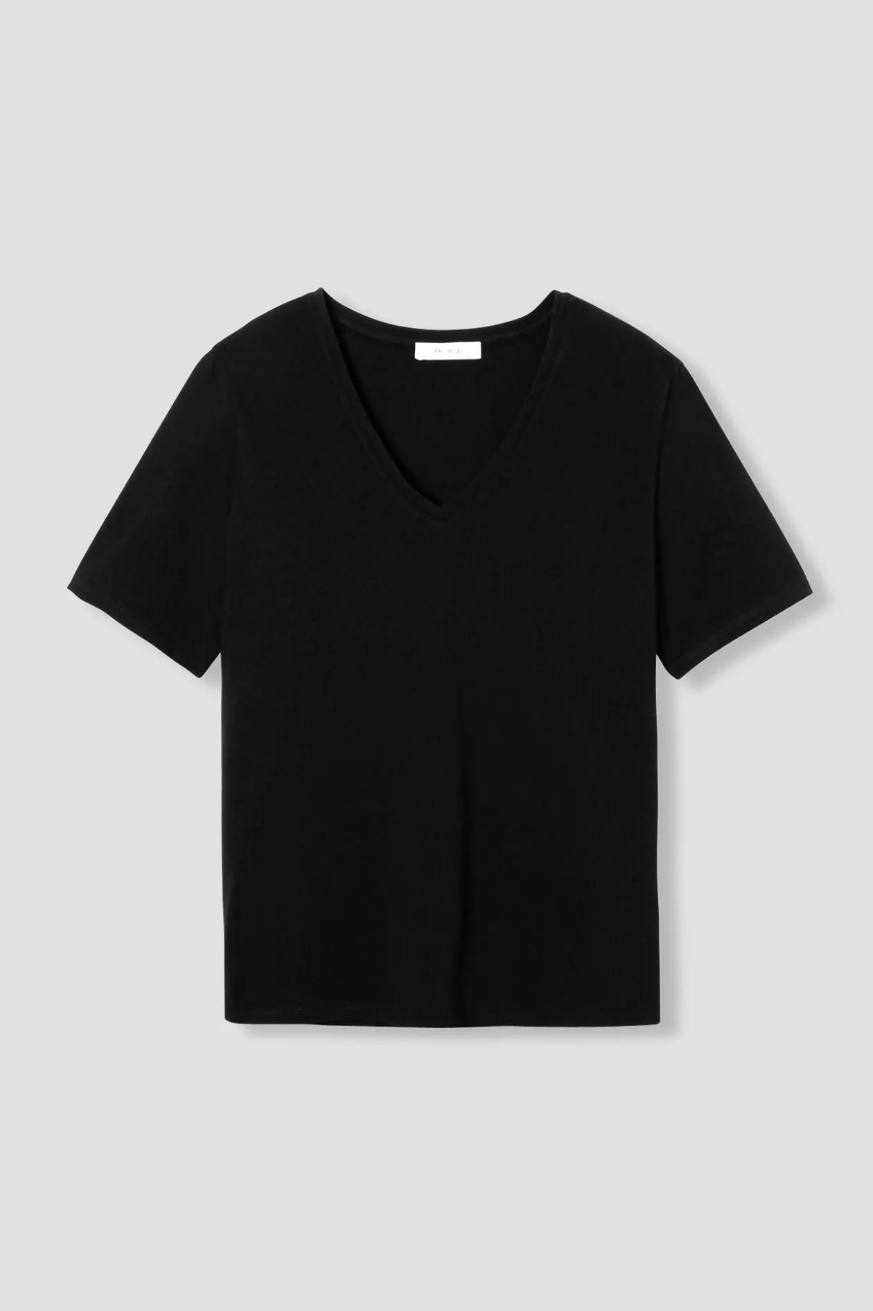 Promod T-shirt col V éco-conçu - Noir Best