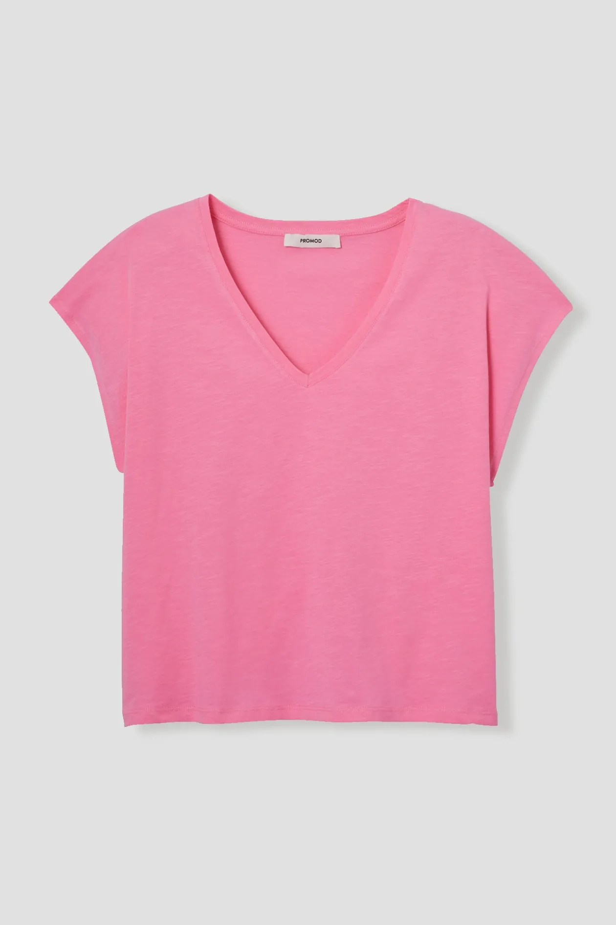 Promod T-shirt col V Femme - Rose Best Sale