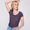 Promod T-shirt décolleté rond - Imprimé marine Imprimémarine Cheap