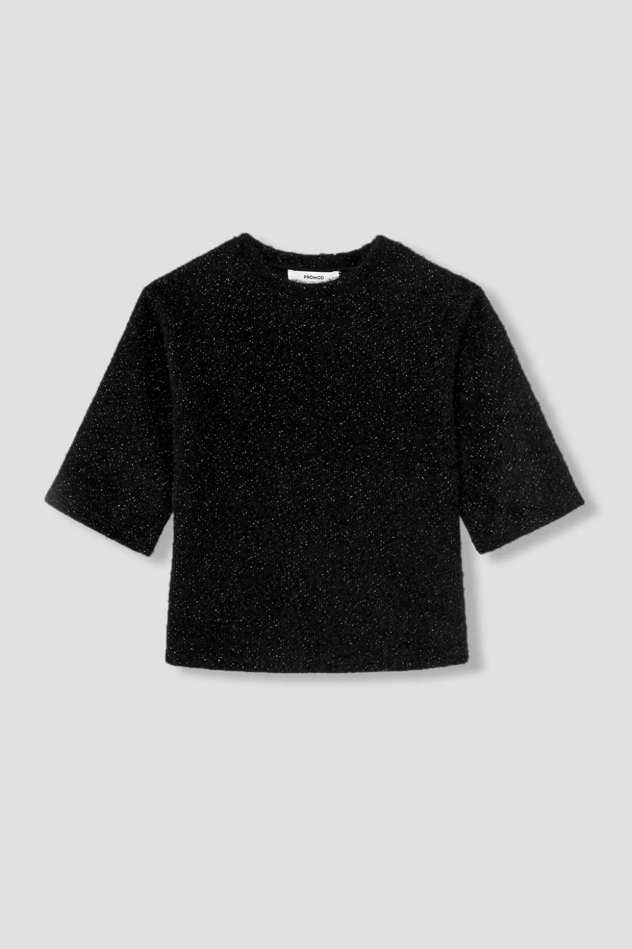 Promod T-shirt fluffy pailleté Femme - Noir Flash Sale