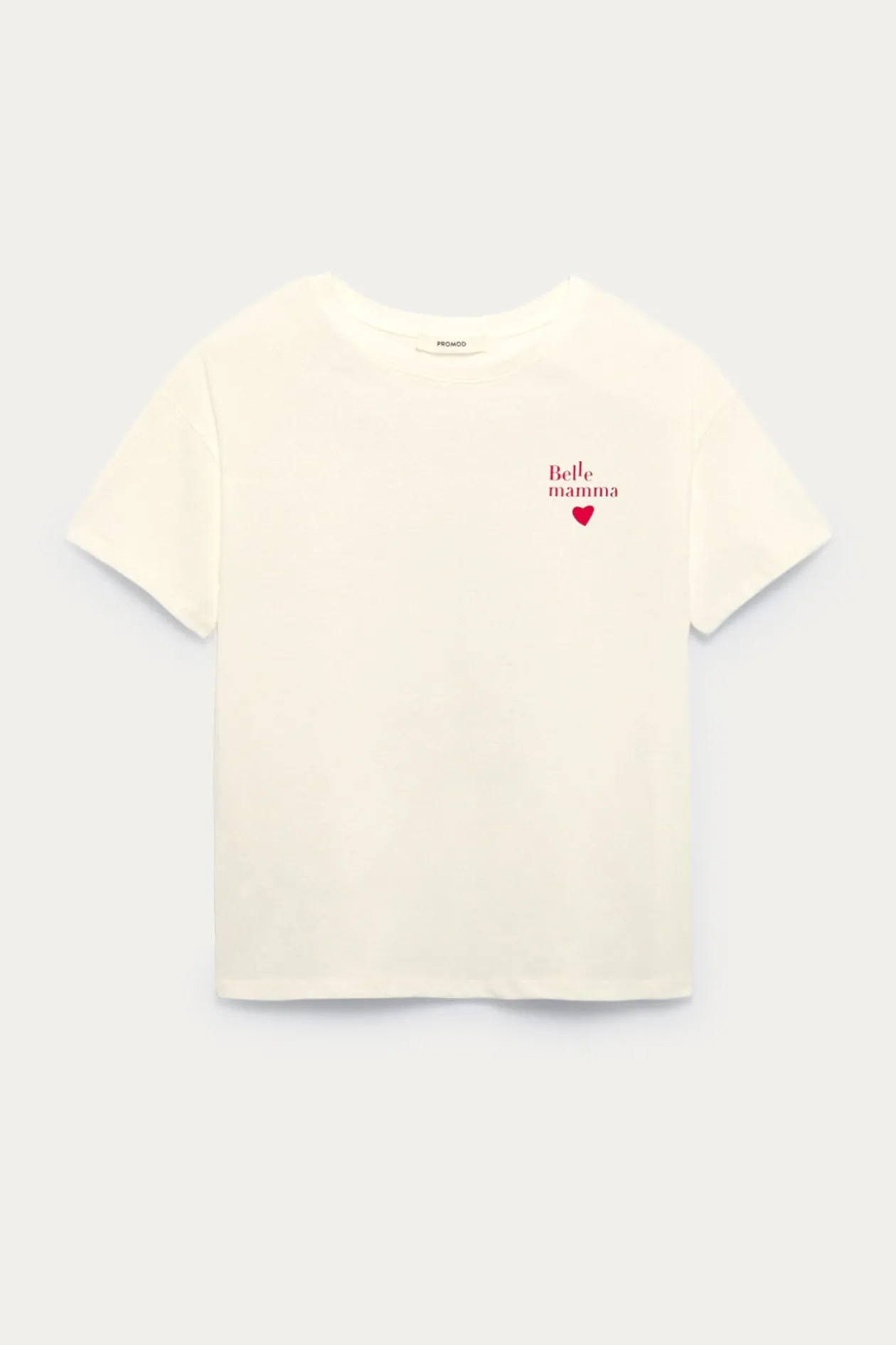 Promod T-shirt Fête des Mères - Imprimé écru Impriméécru Discount
