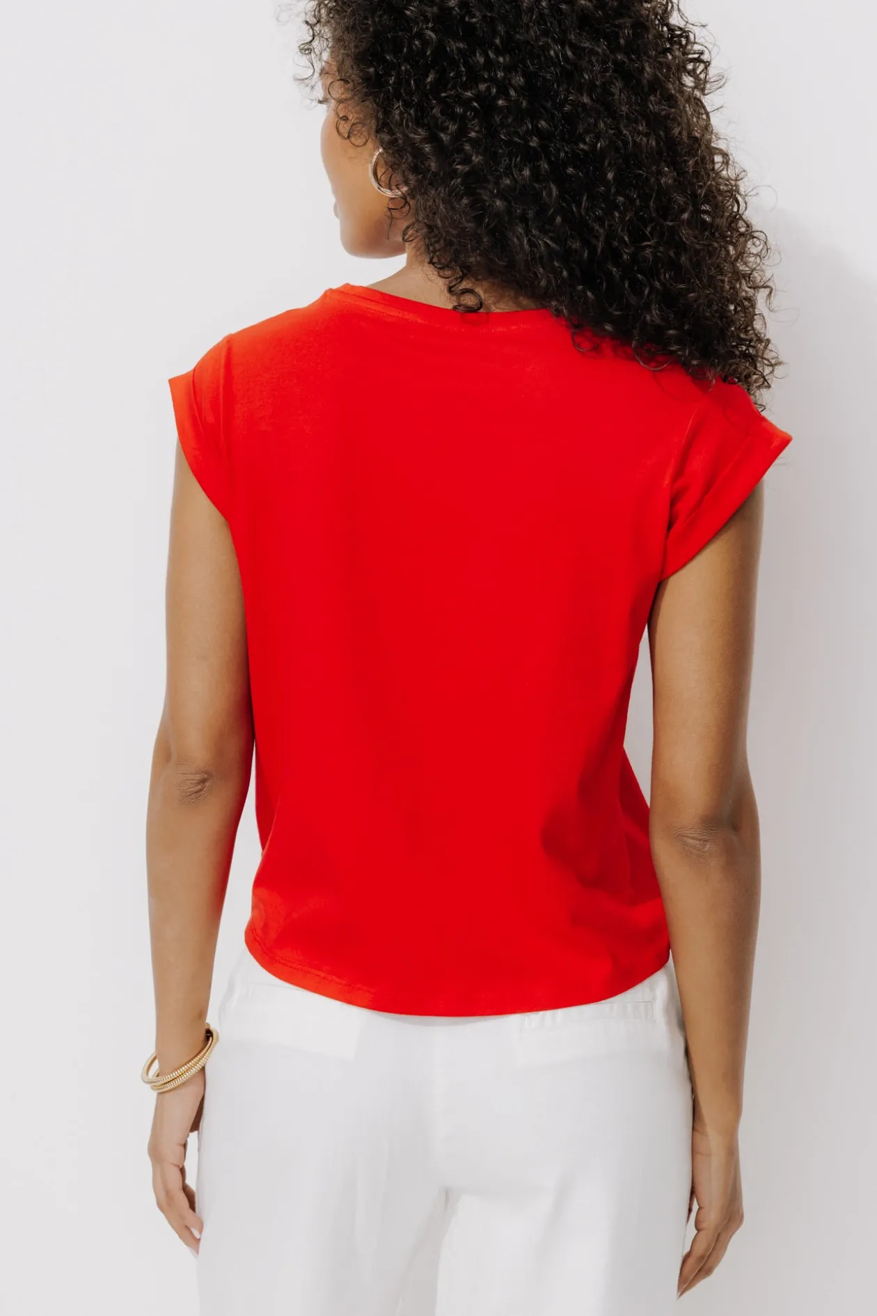 Promod T-shirt logo Femme - Rouge Best Sale
