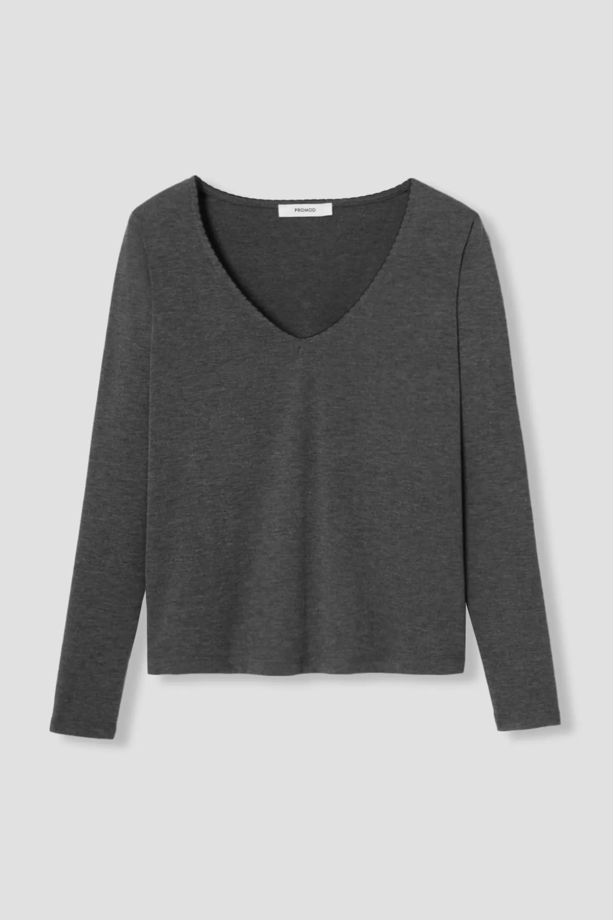 Promod T-shirt manches longues Femme - Gris foncé Grisfoncé Flash Sale