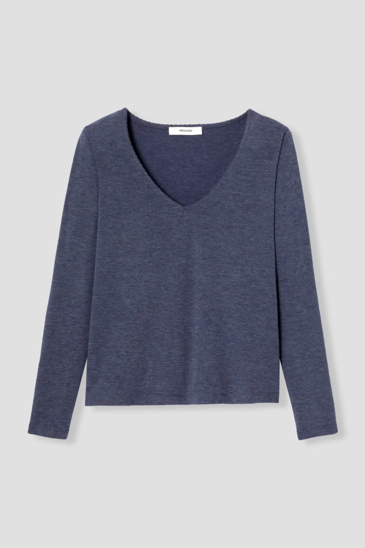 Promod T-shirt manches longues Femme - Marine Best Sale