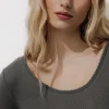 Promod T-shirt thermique Femme - Gris Cheap