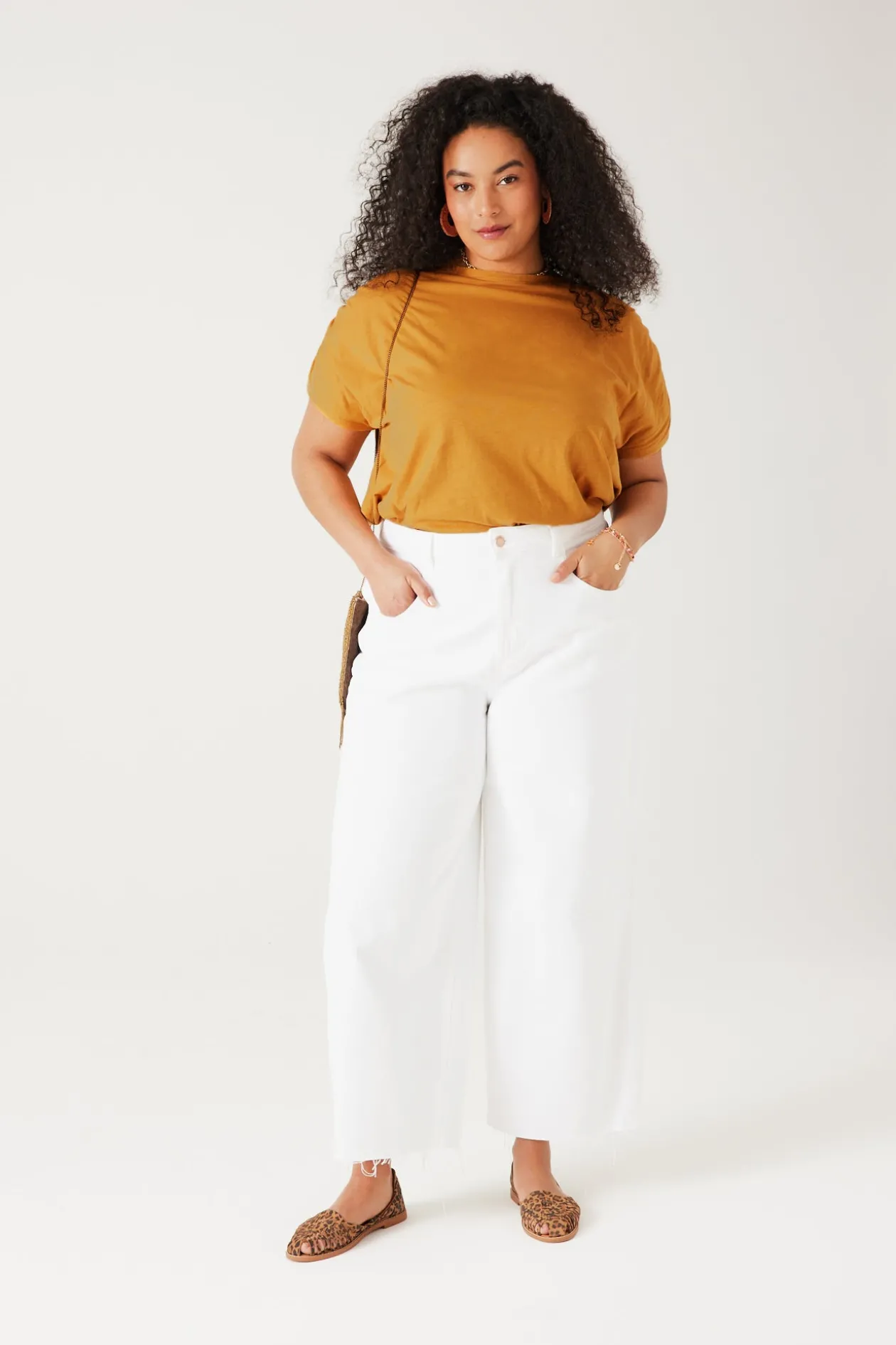 Promod T-shirt uni fantaisie Femme - Ocre Flash Sale