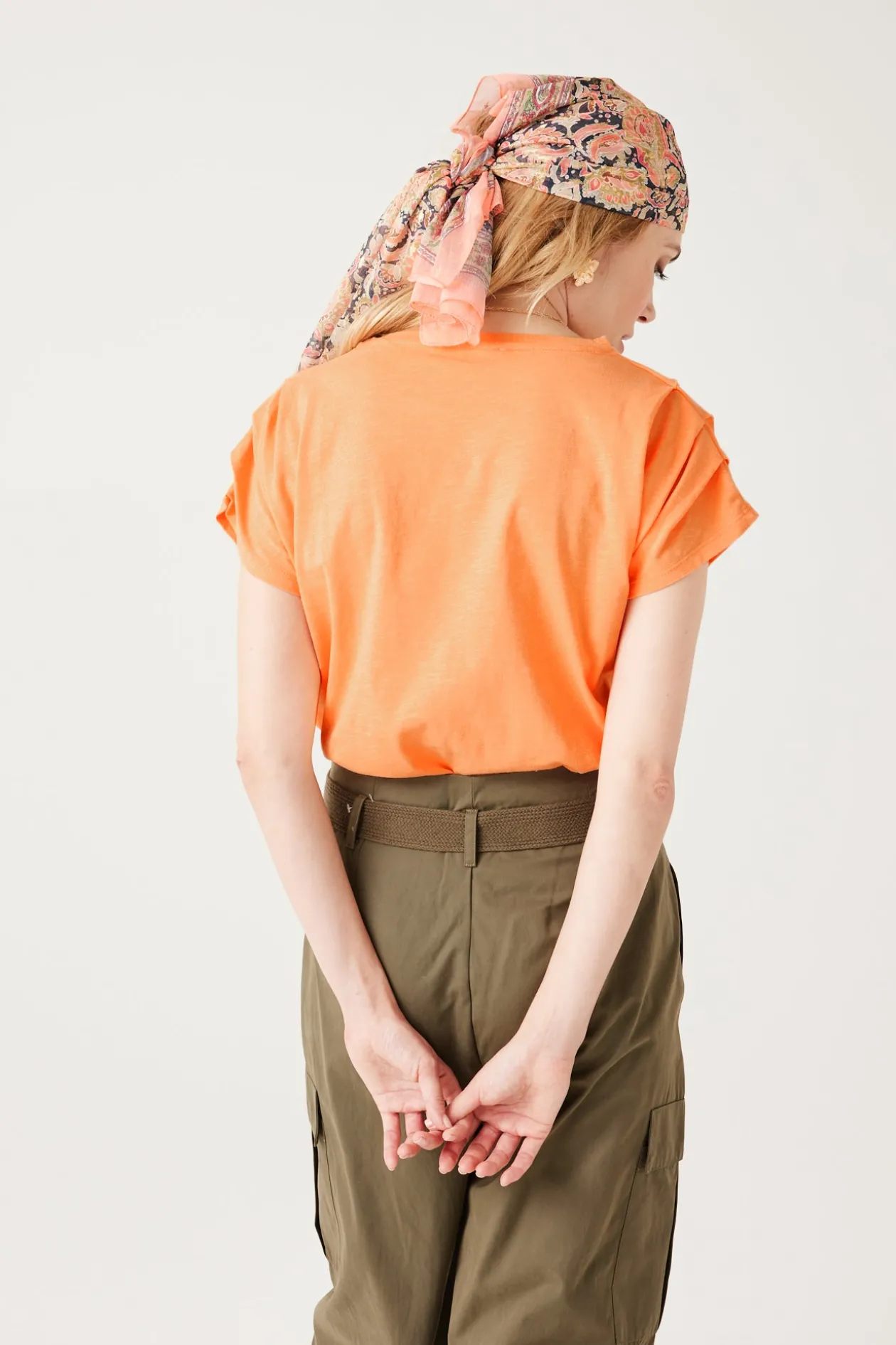 Promod T-shirt uni Femme - Orange Hot
