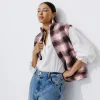 Promod Veste à carreaux et moumoute - Carreaux multicolores Carreauxmulticolores Cheap