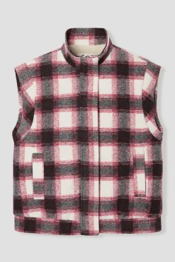 Promod Veste à carreaux et moumoute - Carreaux multicolores Carreauxmulticolores Cheap