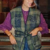 Promod Veste à carreaux sans manches - Carreaux multicolores Carreauxmulticolores Cheap