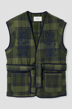 Promod Veste à carreaux sans manches - Carreaux multicolores Carreauxmulticolores Cheap