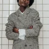 Promod Veste blazer chevron Femme - Imprimé noir Impriménoir Best