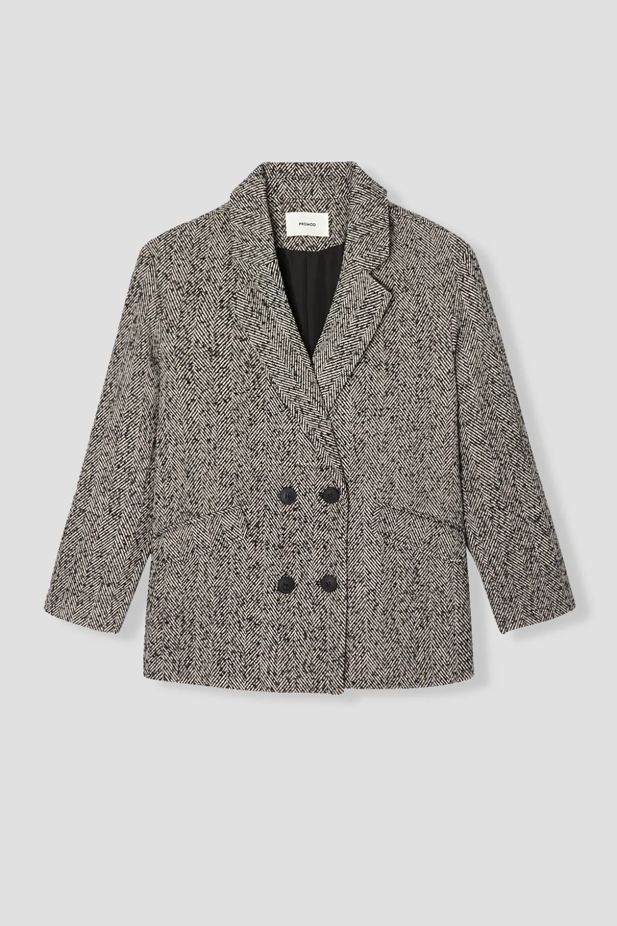Promod Veste blazer chevron Femme - Imprimé noir Impriménoir Best