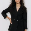 Promod Veste de tailleur côtelée - Noir Fashion