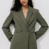 Promod Veste de tailleur côtelée - Kaki Best