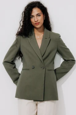 Promod Veste de tailleur côtelée - Kaki Best