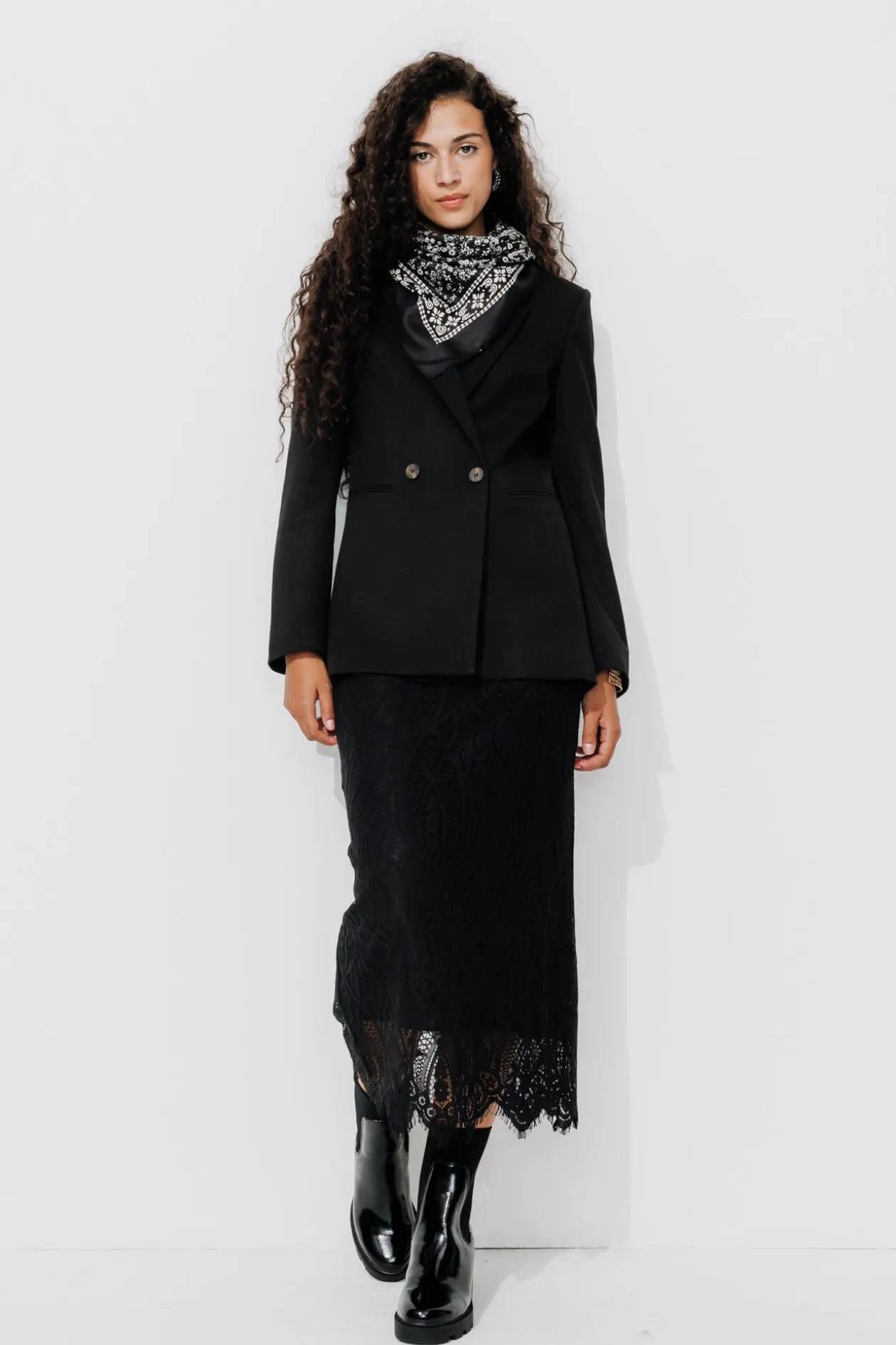 Promod Veste de tailleur côtelée - Noir Fashion