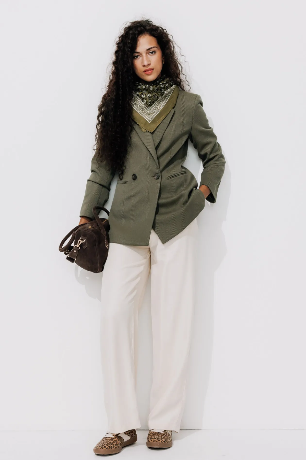 Promod Veste de tailleur côtelée - Kaki Best