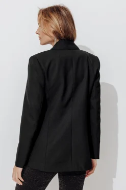 Promod Veste de tailleur côtelée - Noir Outlet