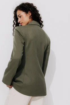 Promod Veste de tailleur côtelée - Kaki Best