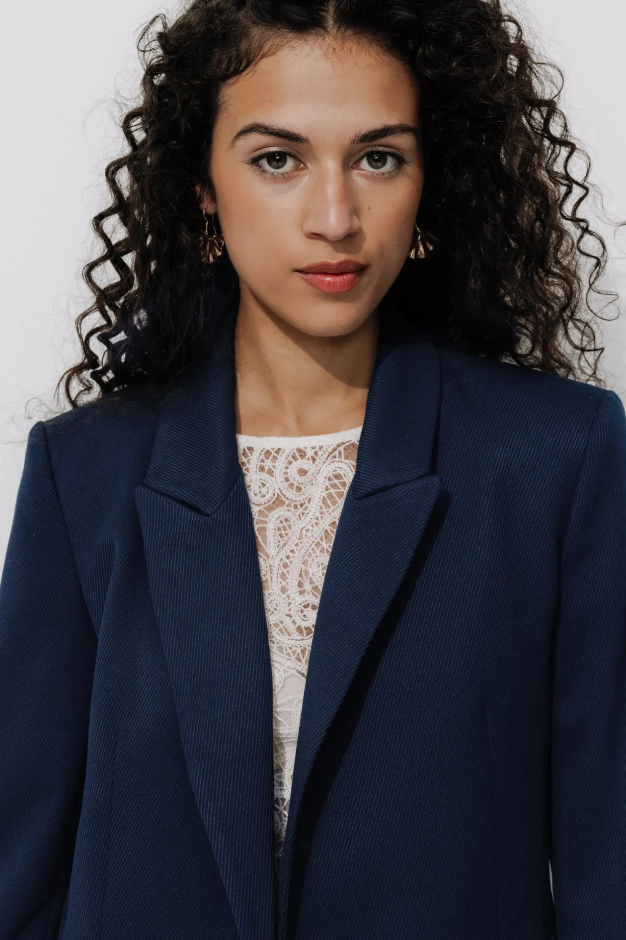 Promod Veste de tailleur côtelée - Marine Discount