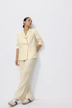 Promod Veste de tailleur en lyocell - Ecru Cheap