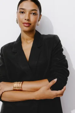 Promod Veste de tailleur en lyocell - Noir Sale