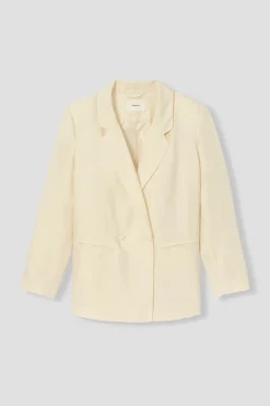 Promod Veste de tailleur en lyocell - Ecru Cheap