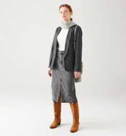 Promod Veste de tailleur Femme - Imprimé noir Impriménoir Discount