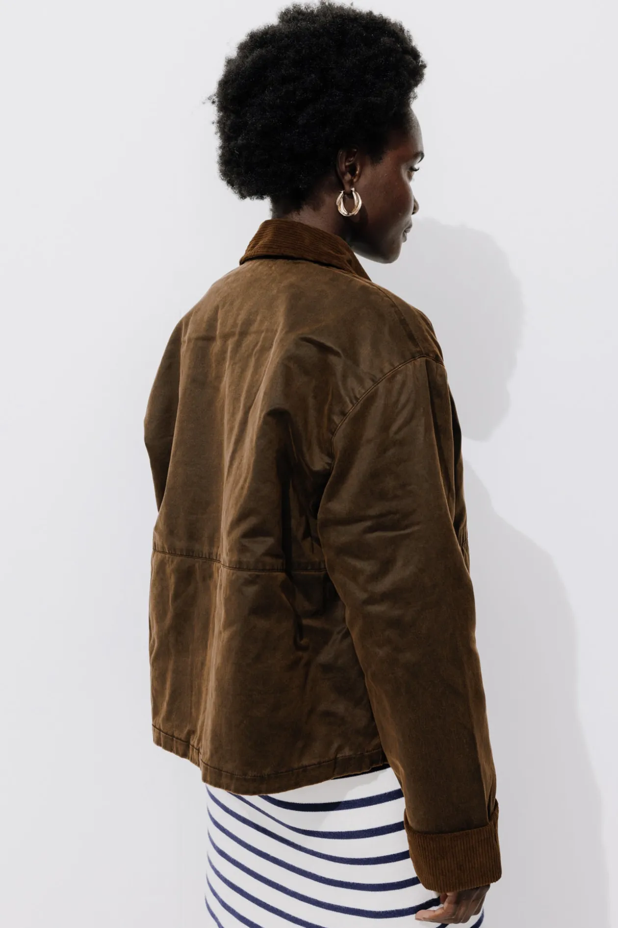 Promod Veste droite courte Femme - Kaki Flash Sale