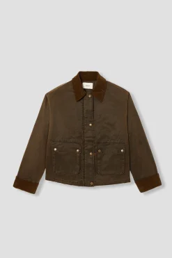Promod Veste droite courte Femme - Kaki Flash Sale