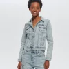 Promod Veste en jean Femme - Jean très clair Jeantrèsclair Best Sale